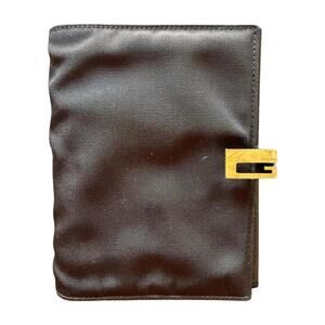 Gucci Black Nylon and Leather Planner and Organizer